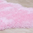 thumbnail image 3 of Allstar Pink Rug, High Quality Faux Sheep / Polar Bear Shape, No-Shedding, Ultra-Extended Pile Height Shag (2' 11" x 3' 11"), 3 of 5