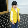thumbnail image 6 of Boys Winter Yellow Vest Cute Hooded Jackets with Pockets Sleeveless Quilted Vest Kids Waterproof Jacket Baby Girl Jacket 12-15 Years, 6 of 7