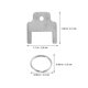 thumbnail image 2 of unbranded 6Ud Llave Universal Para Dispensadores Comerciales De Toallas Y Papel En Acabado Plateado, 2 of 8
