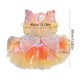 thumbnail image 3 of Vestido para perros y gatos con diseño de mariposas y arcoíris, malla ligera, adecuado para mascotas pequeñas a grandes, color rosa, incluye falda., 3 of 6