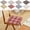 A, variant on Plaid Chair Cushions with Ties for Dining Chairs - Thickened Sponge Non Slip Kitchen Chair Pad and Seat Cushion with Machine Washable Cover 15.7x15.7x1.2in