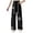 Black, variant on Girls Baggy Jeans Size 6 High Waisted Pull on Loose Denim Pants Loose fit Plain Casual Pants Girls Back To School Clothes