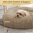 thumbnail image 3 of CshidWorld Cama Calmante de 24 Pulgadas para Perros Pequeños, Cama Redonda Suave y Acogedora Anti-ansiedad, Cama Esponjosa Lavable para Perros y Gatos Pequeños y Medianos, 3 of 9