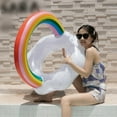 thumbnail image 4 of Flotador Inflable Para Piscina Infantil Con Diseño De Arcoíris Para Bebés Y Niños Pequeños De 0 A 6 Años. Juego Acuático Al Aire Libre. Material Pvc., 4 of 8