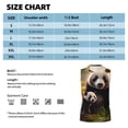 thumbnail image 6 of Fotbe Men's Forest Panda Print Men's Sleeveless Muscle Tank Tops Casual T-Shirts for Gym Workout Beach-Large, 6 of 8