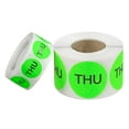 thumbnail image 3 of Tape Logic Inventory Circle Labels Days of the Week "THU" 2" Fluorescent Green 5 DL6532, 3 of 4