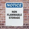 thumbnail image 4 of (2 Pack) Non Flammable Storage OSHA Notice Sign 18 Inch X 24 Inch Indoor / Outdoor Rust-Free Aluminum Metal Signs for Workplace, Workshop, and Construction Site, Made in the USA, 4 of 8