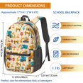 thumbnail image 3 of Excavator and Road Barrier Beige 17" School Backpacks for Teens,Waterproof Oxford Fabric,S-Shape Padded Straps for School,Travel,Hiking,Camping, 3 of 6