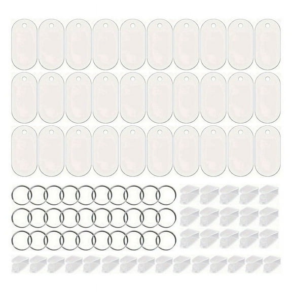 90Pcs Sublimation Keychain Blanks ,Heat Transfer Keychain Blanks,