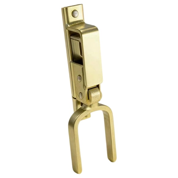 Luzkey Instant Locking Gate Latch Single Hand Easy Install Rust Resistant Replace Farm W Automatic Spring Lock High Performance Gold