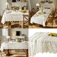 thumbnail image 2 of KCAHPAN Exquisites Lace Tablecloth Table Cover for Elegant Homes and Event Decoration, 2 of 13
