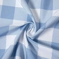 thumbnail image 6 of Shininglove Light Blue Tier Curtains, Buffalo Check Room Darkening Short Curtains for Cafe, 2 Panels, 28"x30", 6 of 6