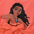 thumbnail image 2 of Disney Moana Combinaison-Robe Princesse pour Tout-Petite Fille avec Jupe en Tulle Orange 5-6T, 2 of 6