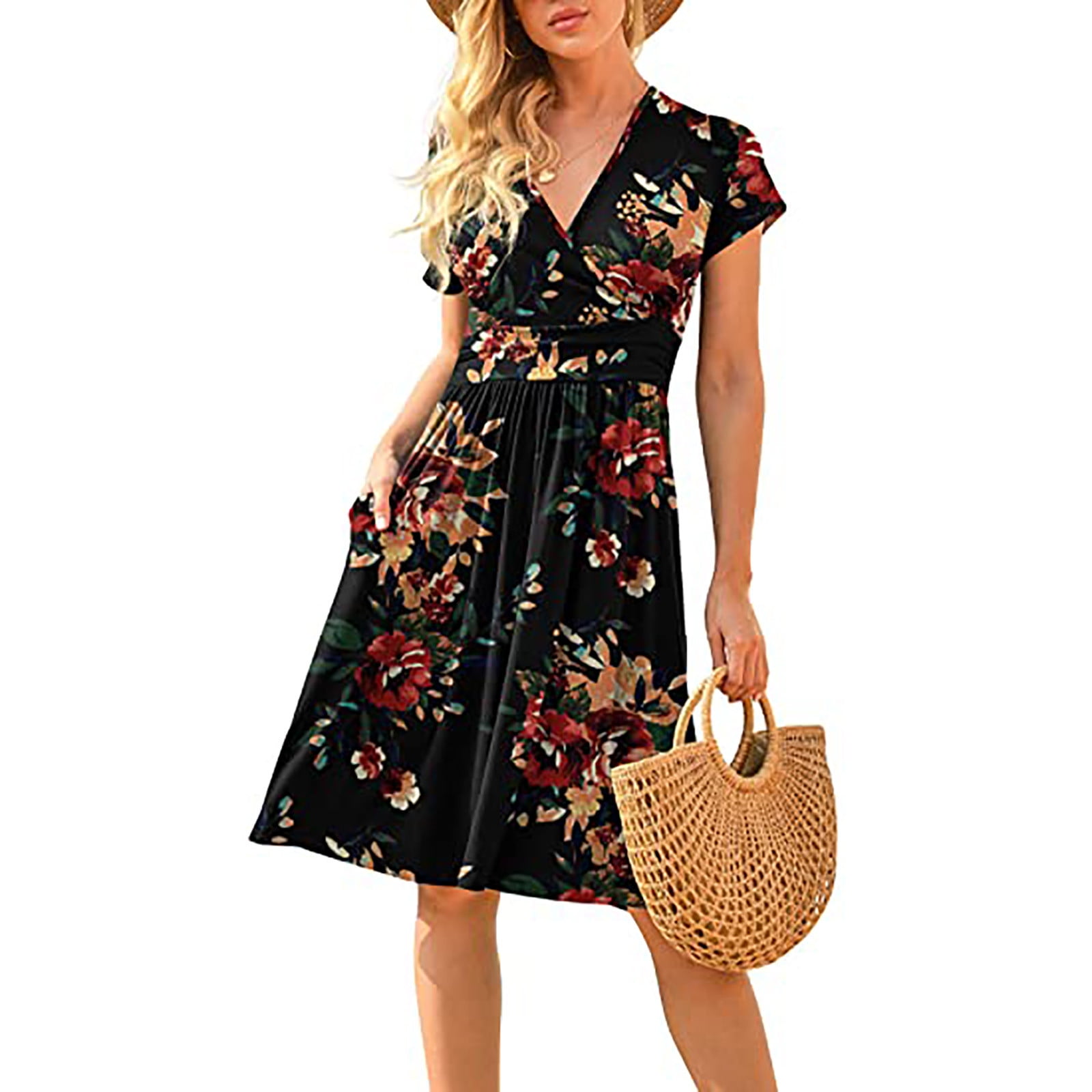 MRULIC dresses for women 2022，summer dresses for women 2022，womens