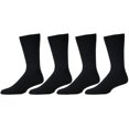 Yacht & Smith Wholesale Bulk Merino Wool Thermal Hiking Boot Socks, Mens Womans Kids (Mens/Black