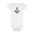 thumbnail image 2 of 'Freemason' Baby Short Sleeve Onesie®, 2 of 4