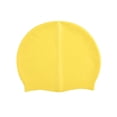 thumbnail image 2 of Gorro de natación de silicona Gorro de baño Gorros de baño Cómodos Protección para el cabello y los oídos Mantener Amarillo, 2 of 9