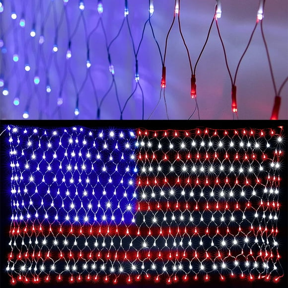 Lighted American Flag