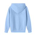 thumbnail image 6 of ZHOGXU Girls Hooded Sweatshirt Floral Letter Print Long Sleeve Back to School Pullover Hoodie For Kids Casual Outdoor Play Wear,Light Blue,11-12 Years, 6 of 7