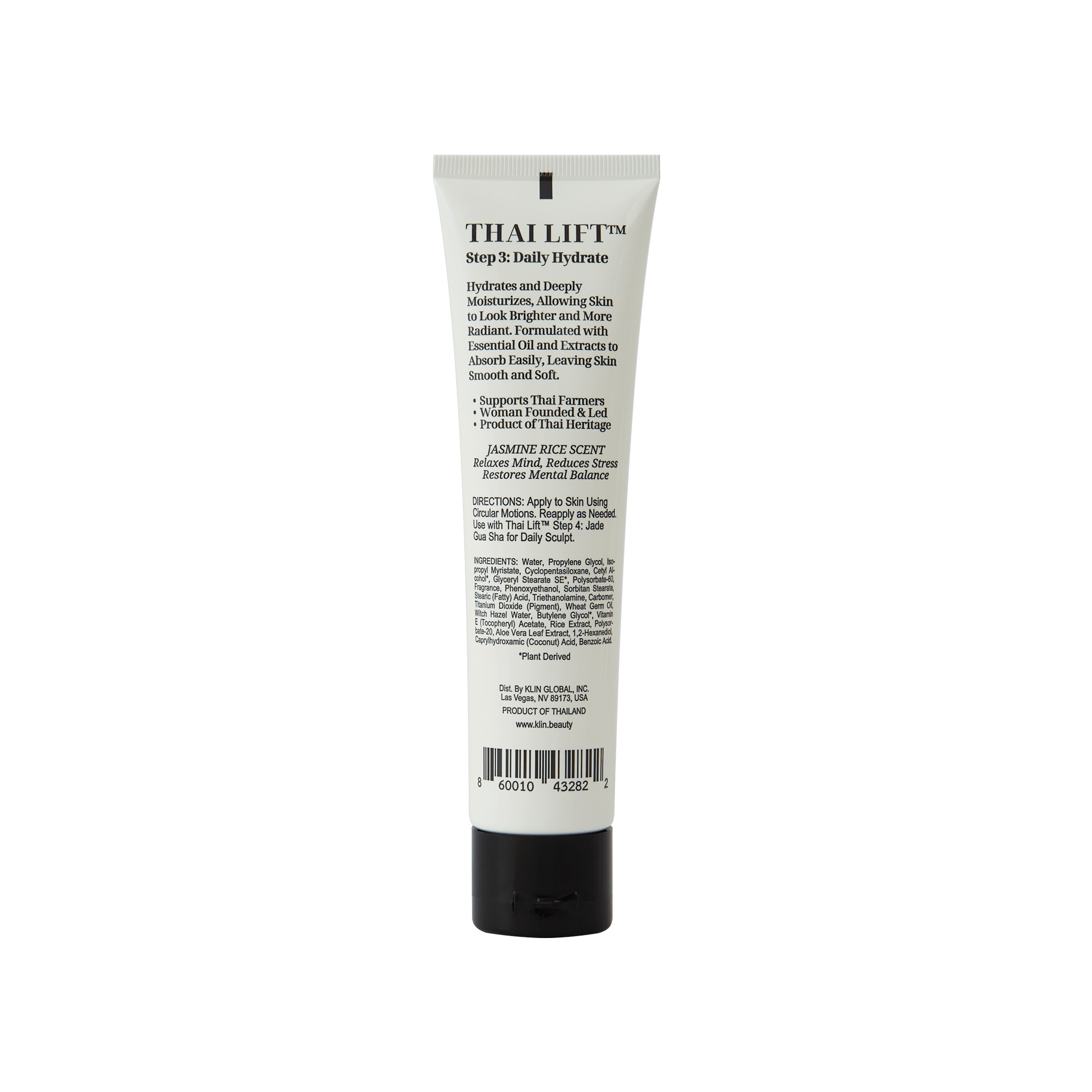 KLIN Jasmine Rice Face & Body LOTION 100mL | 3.4 fl oz - Thai Lift™ Step 3: Daily Hydrate
