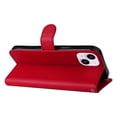 thumbnail image 3 of for iPhone 15 Wallet Case, with Credit Card Holder and Wrist Strap, RFID Blocking PU Leather Flip Magnetic Cell Phone Cover Case for iPhone 15 6.1 inch, Red, 3 of 9