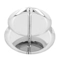thumbnail image 5 of Bandeja de frutas de acero inoxidable, soporte para magdalenas de autoservicio duradero multifuncional de 2 capas para Hotel en casa, 5 of 5