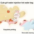 thumbnail image 3 of Bolsa de agua caliente cuadrada extraíble y lavable, linda bolsa de agua caliente de tela de peluche para niña, 3 of 5