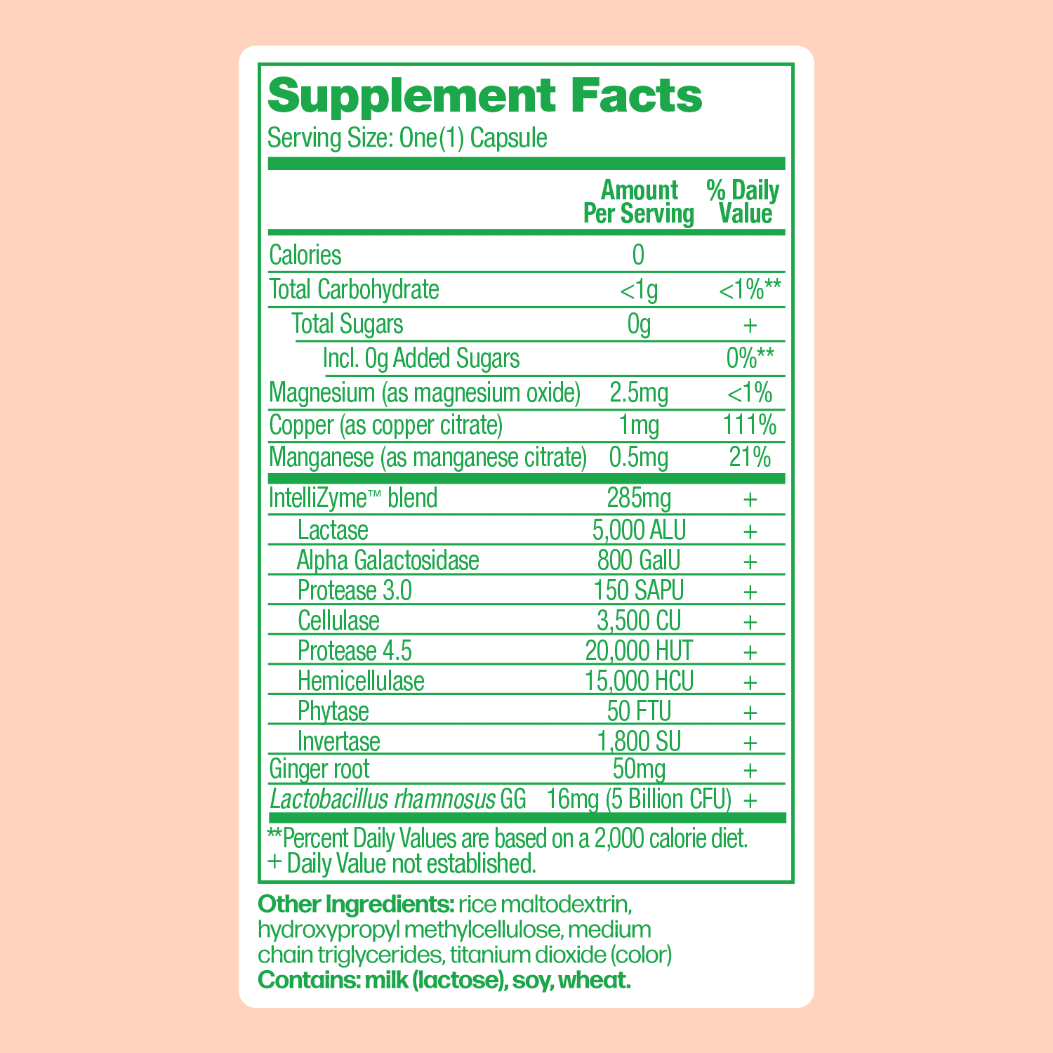 Culturelle Probiotics + Enzymes Bloating and Gas Defense Supplement, Relieves Indigestion for Adults, 30 Count