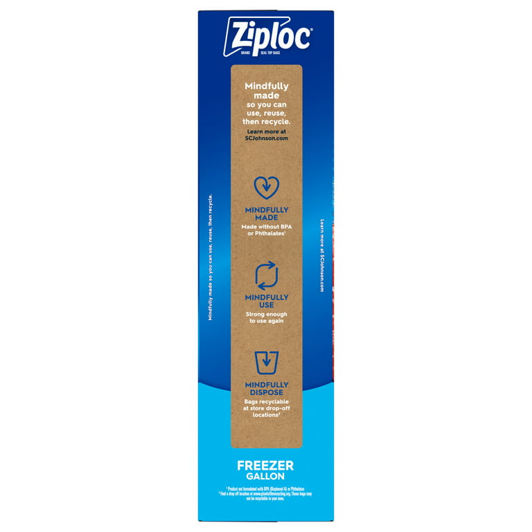 Ziploc® Gallon Freezer Bags with Stay Open Design, 80 ct - Pick 'n
