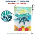thumbnail image 4 of America Forever Summer Fruit Tropical Beach Garden Flag 12.5 x 18 inches Papaya Strawberry Lemon Palm Leaves Paradise Island Double Sided Seasonal Yard Outdoor Decorative Coastal Garden Flag, 4 of 5