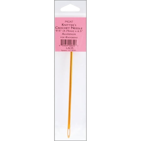Knitters Aluminum Crochet Needle 6.5-Size F5/3.75mm - Walmart.com