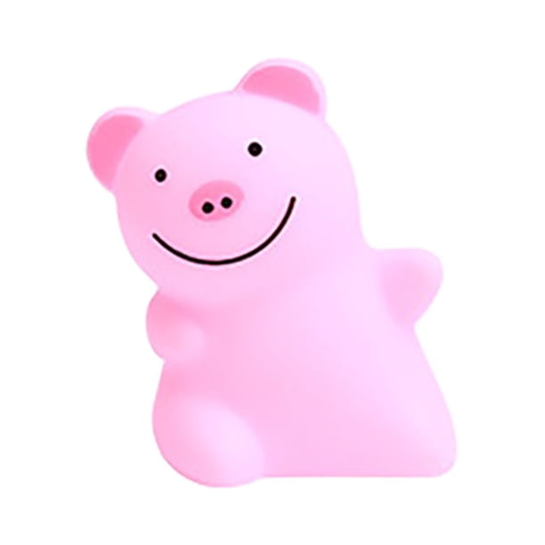 Fiudx Juguete Antiestrés de Cerdo, Divertido Sonido Al Apretar, Colorido Juego, Adorable Diseño de Cerdito, Idea de Regalo Novedosa, Recuerdos de Fiesta, Relajación y Alivio Del Estrés, Juego de 4 Pi
