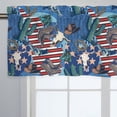 thumbnail image 5 of Western Cowboy Kitchen Valance 54"x18" Cowboys Boot Hat Cactus Goat Stripes Stars Short Curtain Half Topper Rod Pocket Window Decor Drape Panel for Living Room Bedroom Bathroom, 5 of 7