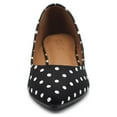 thumbnail image 3 of Ollio Women's Shoes Dot Pattern Ballet Comfort Pointed Toe Flats ZYZF150, 3 of 6