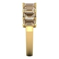 thumbnail image 4 of 2.61 ct Brilliant Emerald Cut Synthetic Yellow Moissanite 14k Yellow Gold Eternity Band SZ 9.5, 4 of 6