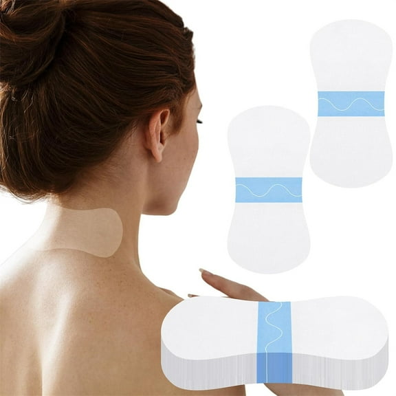 NOGIS 50 Pcs Instant Neck Lift Tape Invisible Behind Neck Pre-assembled Jaw Jowl Tape Lifting for Women, 1.97'' x 3.94''