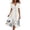 Beige, variant on Summer Dresses for Women Casual Plus Size Wrap V Neck Solid Color Tunic Dress Short Sleeve A-Line Ruffle Hem Flowy Dress
