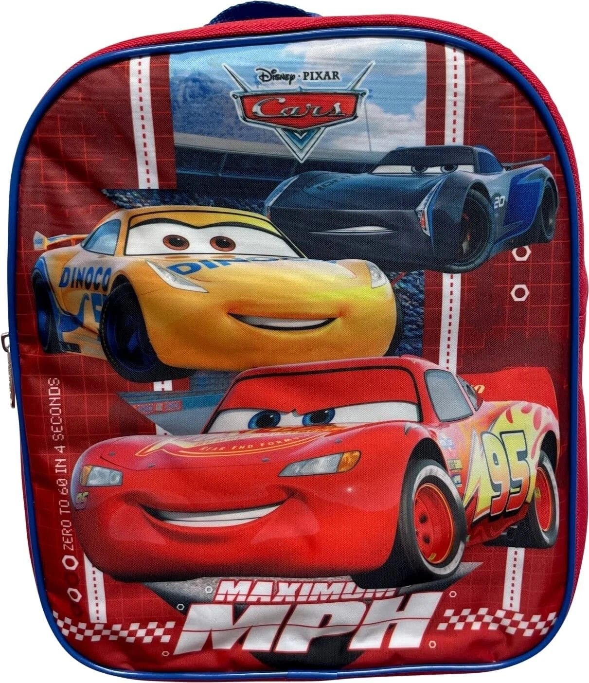 disney boys cars mini backpack with utility case blue kmart Grotto Treasures Exclusive Features one zippered compartment for notebooks Disney Cars Backpack with Lunch