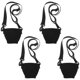 thumbnail image 1 of 4 juegos de cordones ajustables para copas de vino, portavasos aislante con correas, fundas de neopreno para porta copas, 1 of 7