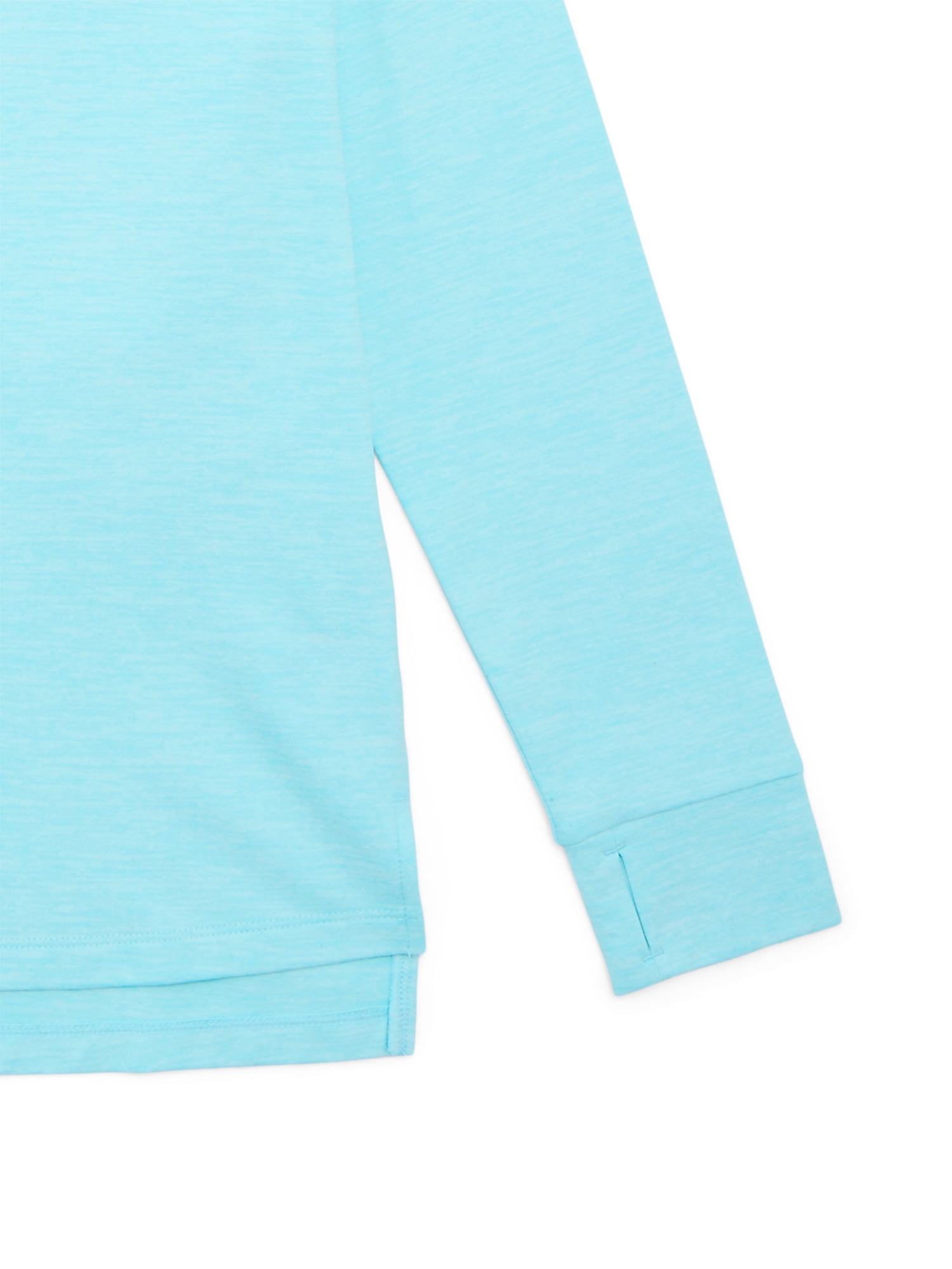 Athletic Works Girls ButterCore Tee with Long Sleeves, 2-Pack, Sizes 4-18