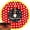 Red, variant on 48 Inch Christmas Tree Skirt Bat Tree Skirt Xmas Round Yellow Black Tree Decoration Skirts Tree Mat for Holiday Christmas Party Decorations