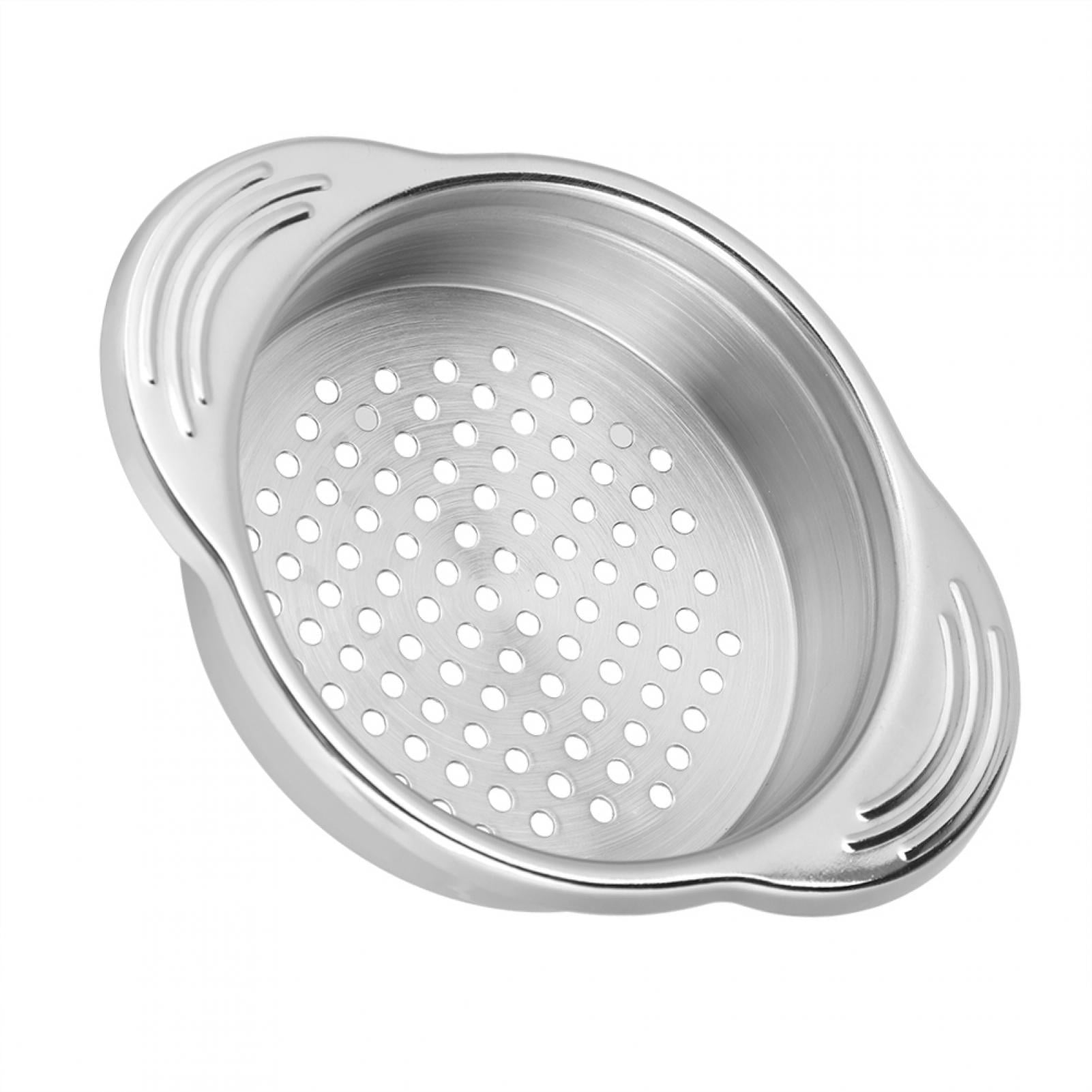 Tuna Strainer Press Tuna Can Strainer Food-Grade Stainless Steel Canning Colander Oil Drainer for Wide-Necked Tunas （2Pcs） 