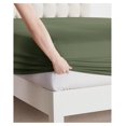 thumbnail image 3 of Bed Sheets, Premier 1800 Series Bed Sheet Set, Deep Pocket, Wrinkle, Fade, Stain Resistant, Luxury Soft Bedding Sheets & Pillowcases, Twin, Olive Green, 3 of 7