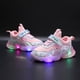 thumbnail image 1 of Zapatos con luz LED para niños de Disney, zapatillas de deporte frozen primavera y novedad de verano, zapatillas informales de princesa transpirables de malla, 23 plantillas de 14,2 cm Gao Jinjia LED, 1 of 2