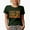 Military Green, variant on I Put the Hot in Psychotic, Witty Pun Quote, Groovy Retro Wavy Text Merch Gift, Black T-Shirt, Small