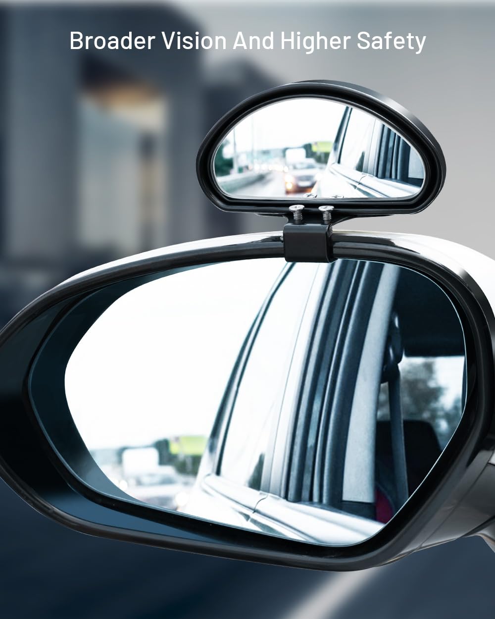 2 Pcs Adjustable Blind Spot Mirrors For Cars | Universal Wide Angle Auxiliary Mirrors For Safer Driving