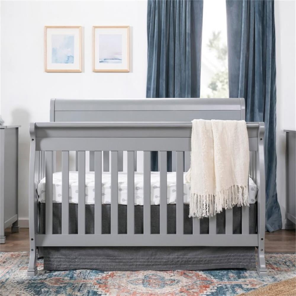 DaVinci Kalani 4-in-1 Convertible Crib in Grey Finish