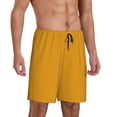 thumbnail image 2 of Kdxio Goldenrod Print Mens Sleep Shorts Bottoms Soft Comfy Pajama Wear Pants with Drawstring Pockets, 2 of 7