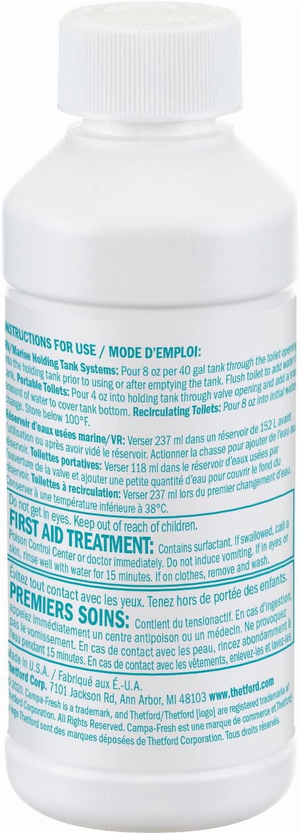 Liquide de traitement pour réservoir d’eaux usées Campa-Fresh® Ocean Breeze de Thetford, 6 bouteilles x 250 ml (8 oz) CAMPA-FRESH OCEAN BREEZE 6 x 250 ML (8 OZ)