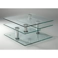 thumbnail image 2 of Chintaly Contemporary Multi-Top Motion Glass Cocktail Table, 2 of 3